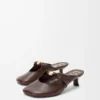 Mule aus weichem Nappalammleder Brownie