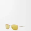 Muschel-Sonnenbrille Gold
