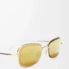 Muschel-Sonnenbrille Gold