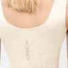 Nahtloser BH aus technischem Jersey in Elfenbein