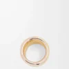 Nappa-Knotenring aus Sterlingsilber Gold/Roségold