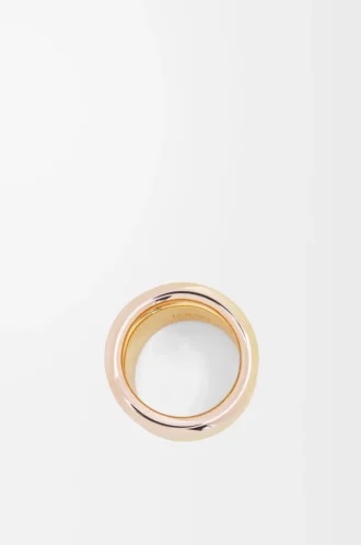 Nappa-Knotenring aus Sterlingsilber Gold/Roségold