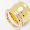 Nappa-Knotenring aus Sterlingsilber Gold/Roségold