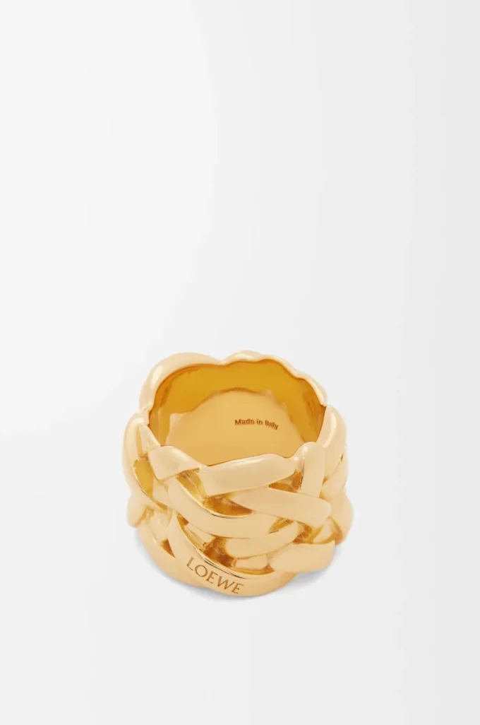 Nest-Ring aus Sterlingsilber Gold