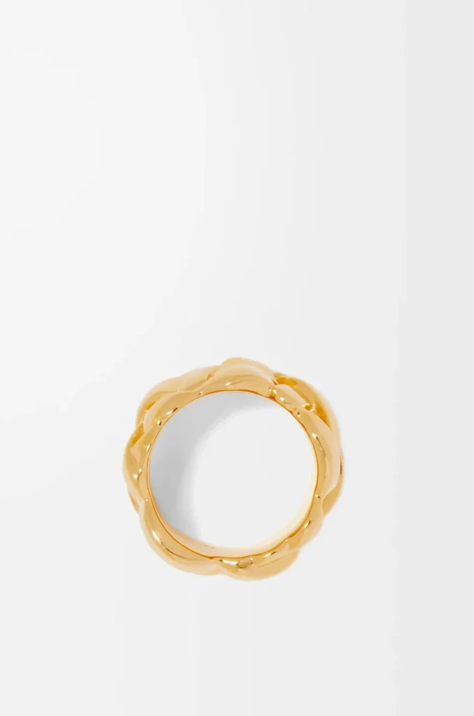 Nest-Ring aus Sterlingsilber Gold