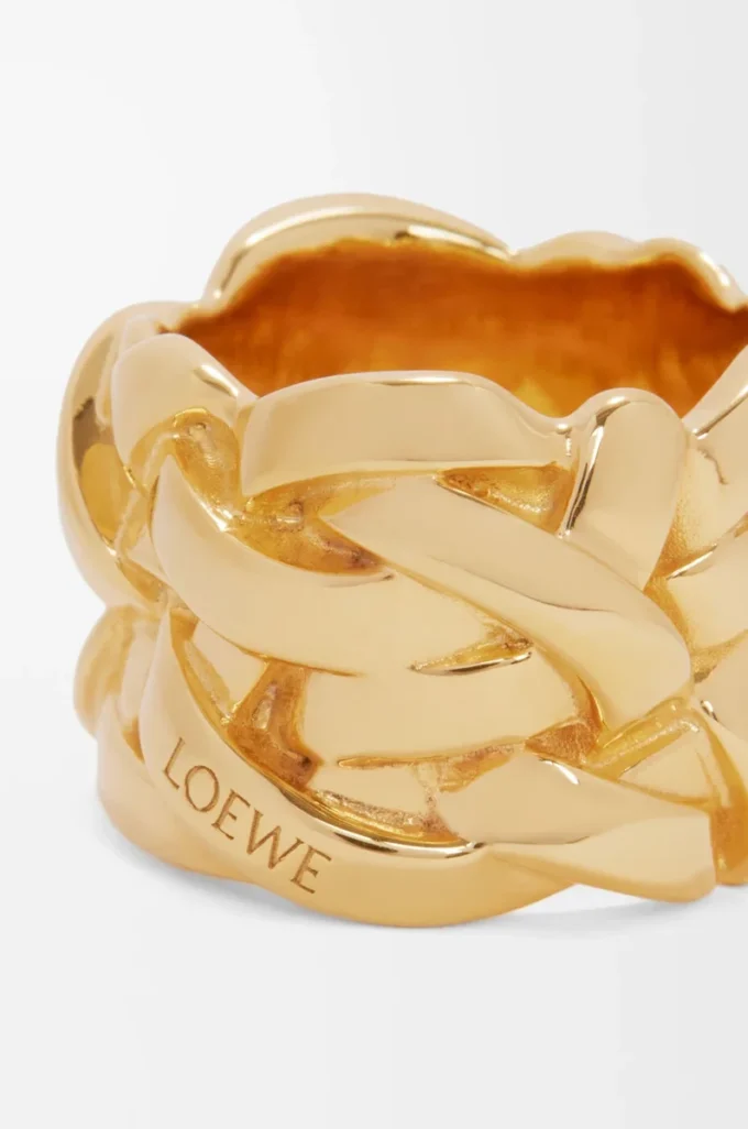 Nest-Ring aus Sterlingsilber Gold
