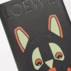 Notizbuch „Futurist Cat” aus Kalbsleder Schwarz/Mehrfarbig