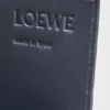 Offener Kartenhalter aus strukturiertem klassischem Kalbsleder Deep Navy
