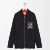 Overshirt aus Baumwolle Schwarz/Orange