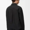 Overshirt aus Baumwolle Schwarz/Orange