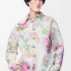 Overshirt aus Denim Weiß/Rosa