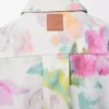 Overshirt aus Denim Weiß/Rosa