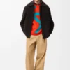 Overshirt aus Lammfell Dunkelbraun/Dunkelbraun