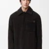 Overshirt aus Lammfell Dunkelbraun/Dunkelbraun