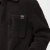 Overshirt aus Lammfell Dunkelbraun/Dunkelbraun