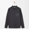 Overshirt aus Wolle und Kaschmir Charcoal Melange