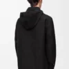 Overshirt mit Kapuze aus Baumwolle Schwarz