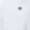 Oversized-Fit-Langarm-T-Shirt aus Baumwolle in Weiß