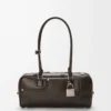 Panta Amazona 31 Cropped Bag aus glänzendem Kalbsleder in Vintage Brown