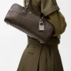 Panta Amazona 31 Cropped Bag aus glänzendem Kalbsleder in Vintage Brown