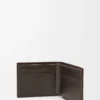 Panta-Bifold-Geldbörse aus glänzendem Kalbsleder in Vintage Brown