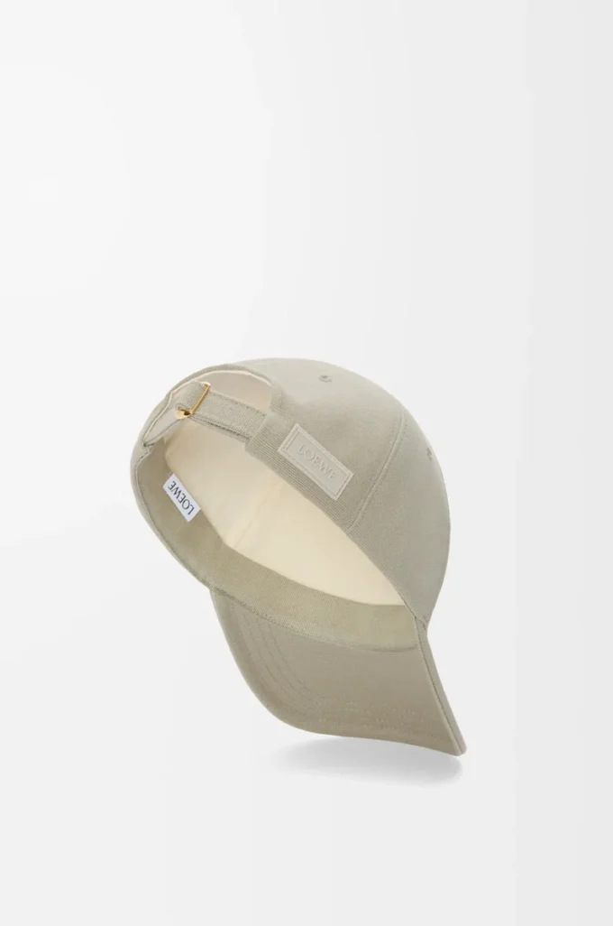 Patch-Kappe aus Canvas in Shell Grey