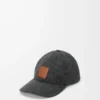 Patch-Kappe aus Wolle Grau