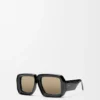 Paula’s Ibiza Dive In Masken-Sonnenbrille Schwarz/Silber