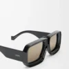 Paula’s Ibiza Dive In Masken-Sonnenbrille Schwarz/Silber
