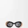 Pavé Oval Sonnenbrille Multicolor/Schwarz