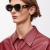 Pavé Oval Sonnenbrille Multicolor/Schwarz