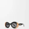 Pavé Oval Sonnenbrille Multicolor/Schwarz