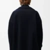 Peacoat aus Wolle in Midnight Blue
