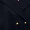 Peacoat aus Wolle in Midnight Blue