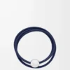 Pebble-Armband aus Kalbsleder in Abyss Blue