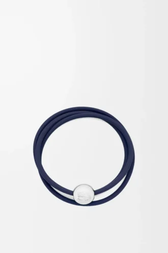 Pebble-Armband aus Kalbsleder in Abyss Blue