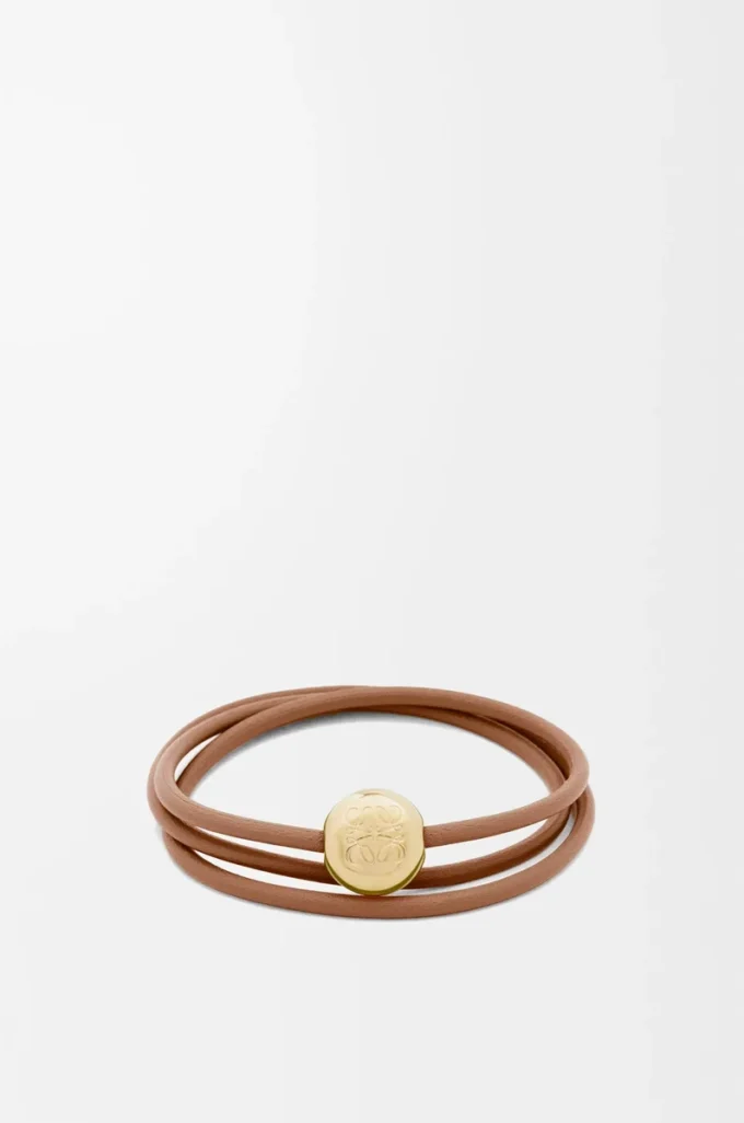 Pebble-Armband aus Kalbsleder Warm Desert