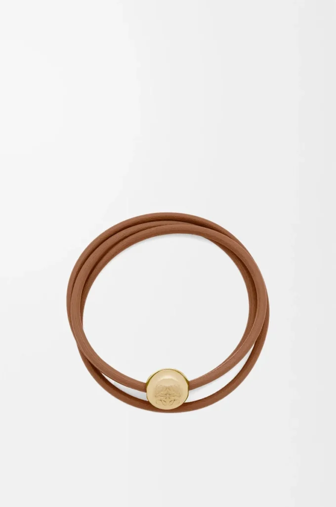 Pebble-Armband aus Kalbsleder Warm Desert
