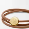 Pebble-Armband aus Kalbsleder Warm Desert