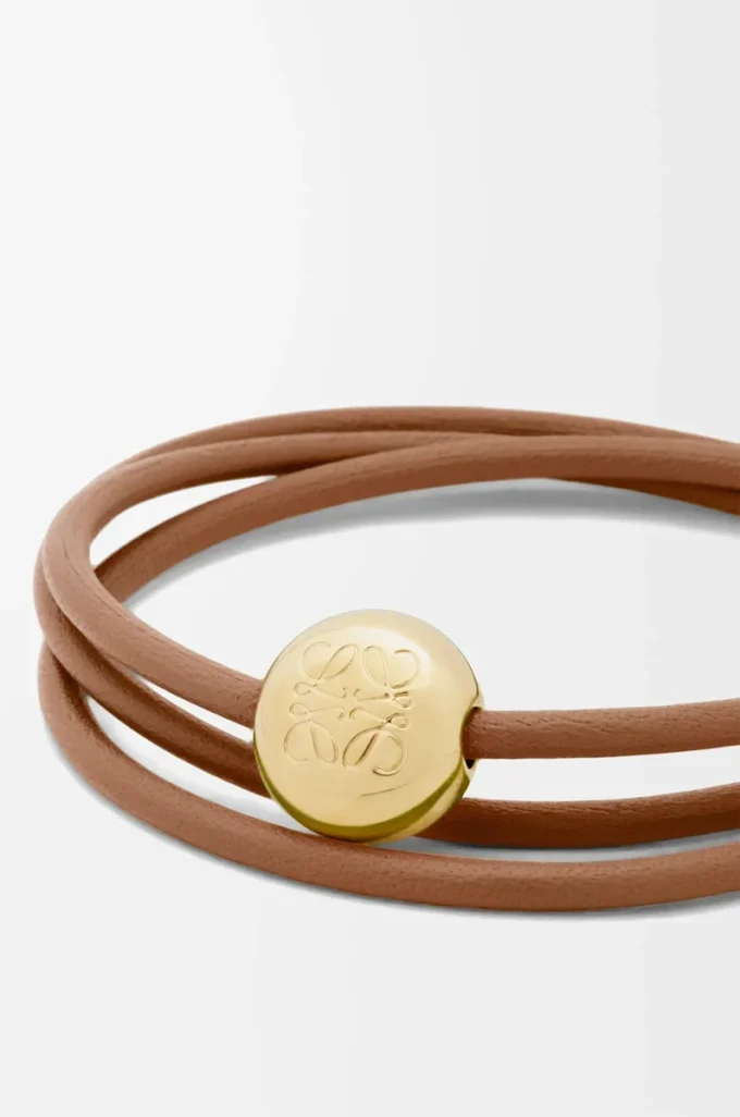 Pebble-Armband aus Kalbsleder Warm Desert