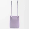 Pebble-Beutel aus glattem Kalbsleder in Dirty Mauve