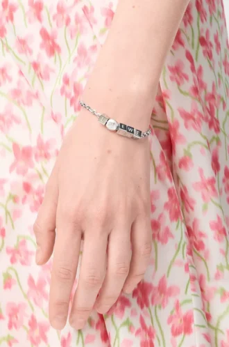 Pebble Cube Armband aus Sterlingsilber Silber