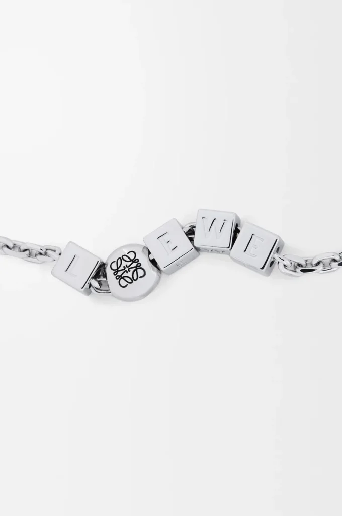 Pebble Cube Armband aus Sterlingsilber Silber
