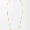 Pebble Cube Halskette aus Sterlingsilber Gold