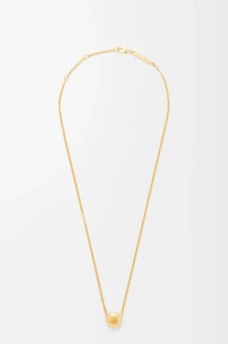 Pebble Halskette aus Sterlingsilber Gold
