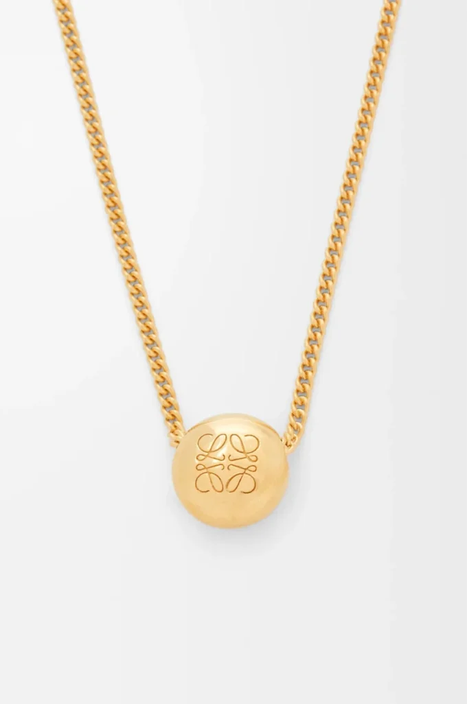 Pebble Halskette aus Sterlingsilber Gold