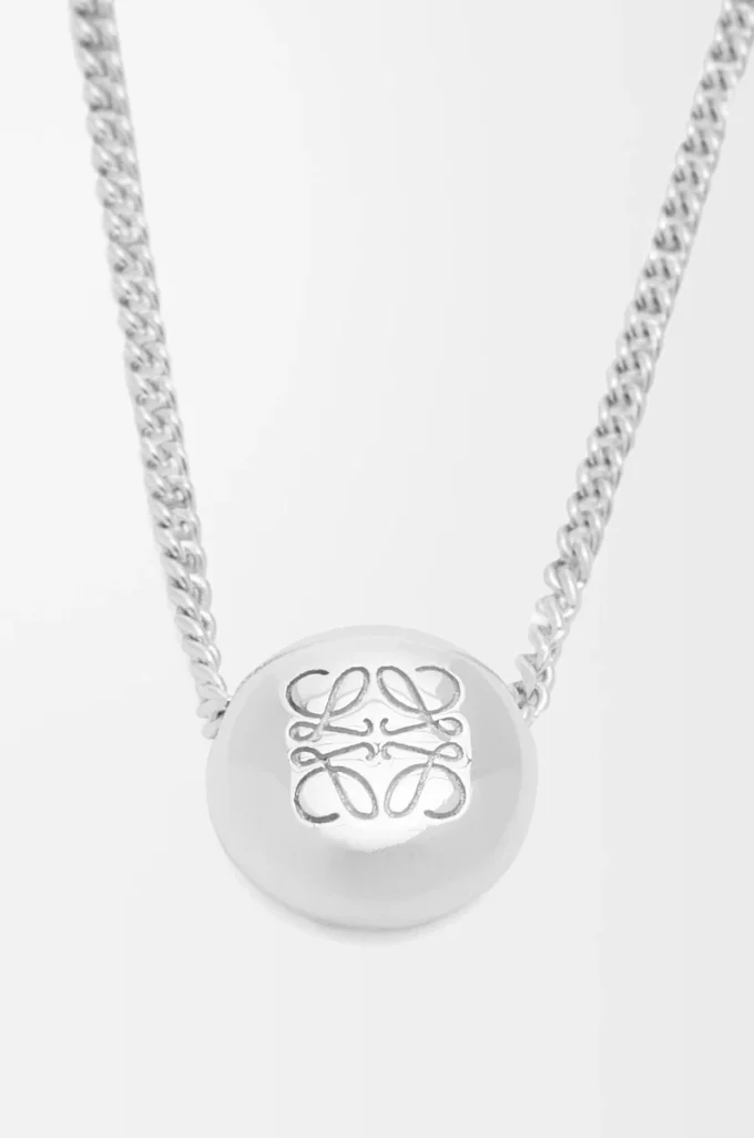 Pebble Halskette aus Sterlingsilber Silber