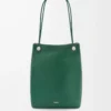 Pebble Hobo aus geschmeidigem genarbtem Kalbsleder Evergreen
