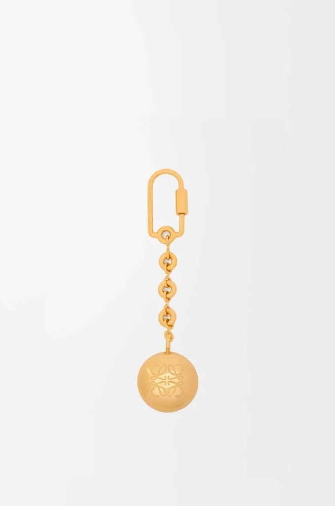 Pebble Schlüsselanhänger Gold