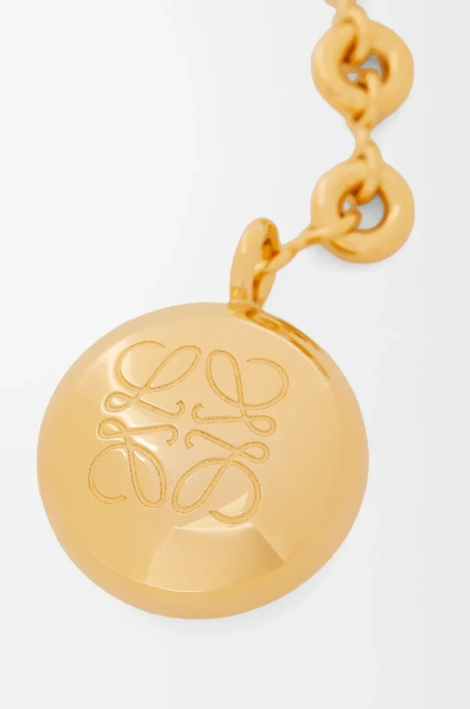 Pebble Schlüsselanhänger Gold